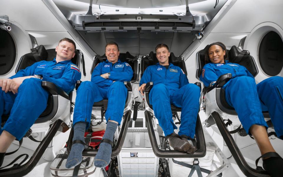 Nasa's SpaceX crew train for their upcoming mission to the International Space Station, October 2023