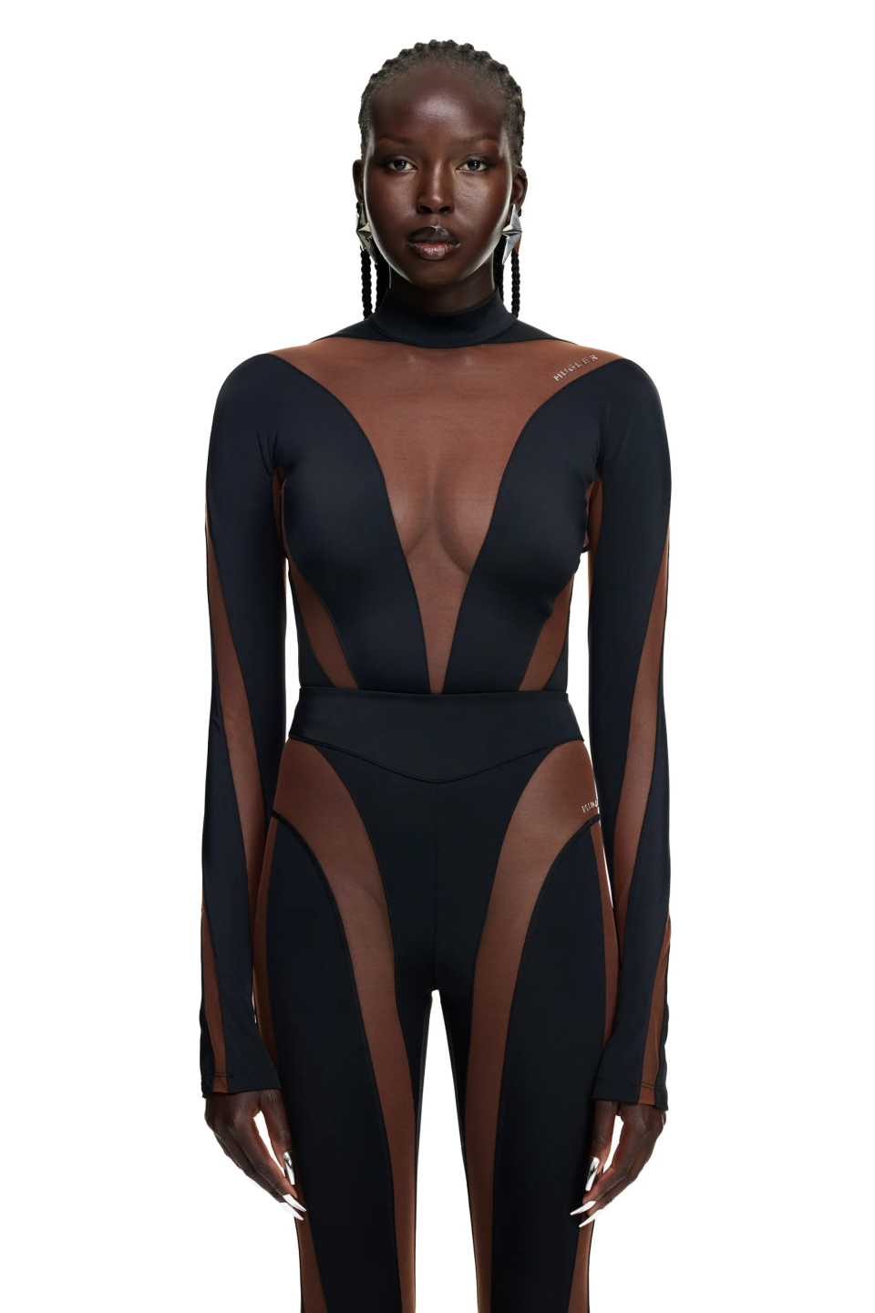 Mugler x H&M Mesh-Paneled Bodysuit