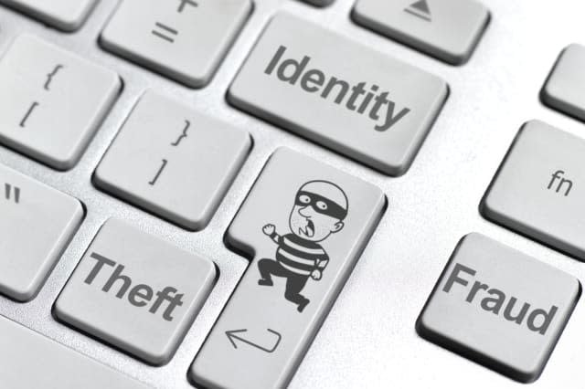 Identity theft keyboard