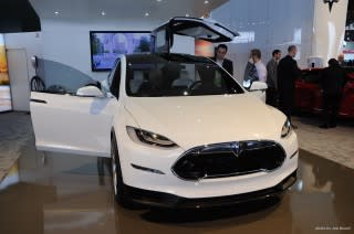 Tesla Model X at 2013 Detroit Auto Show