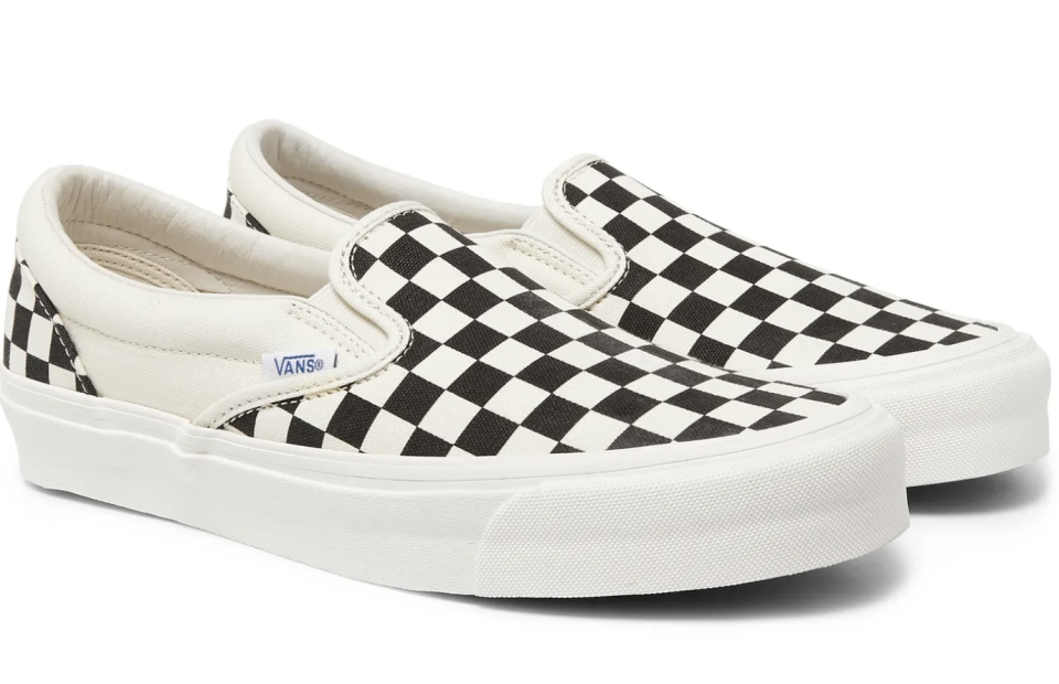 OG Classic LX Checkerboard Canvas Slip-On Sneakers