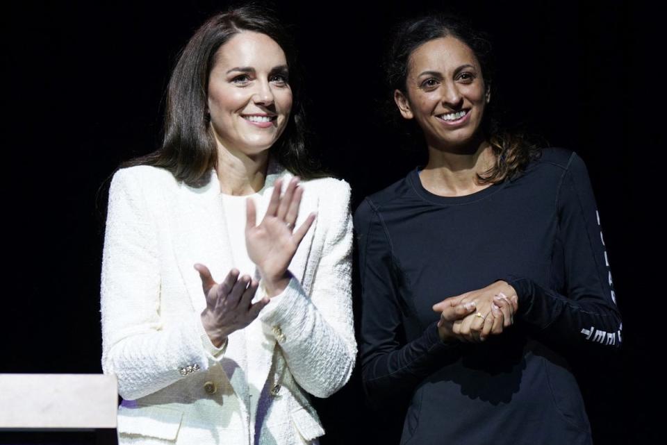 The Princess of Wales with Captain Preet Chandi (POOL/AFP via Getty Images)