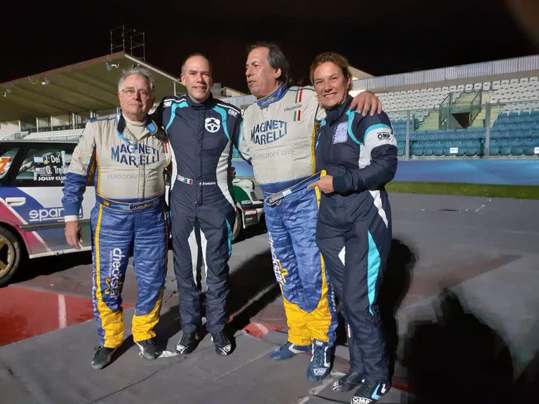 Jorge del Buono y Trelles, junto a los italianos Fabrizio Fontana y Simona Savastano, que corrieron con un Ford Fiesta en el WRC 2019  