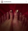 In January 2013, Anushka took her first step on Instagram by posting a close-up of her feet with tiny gold-painted toes.