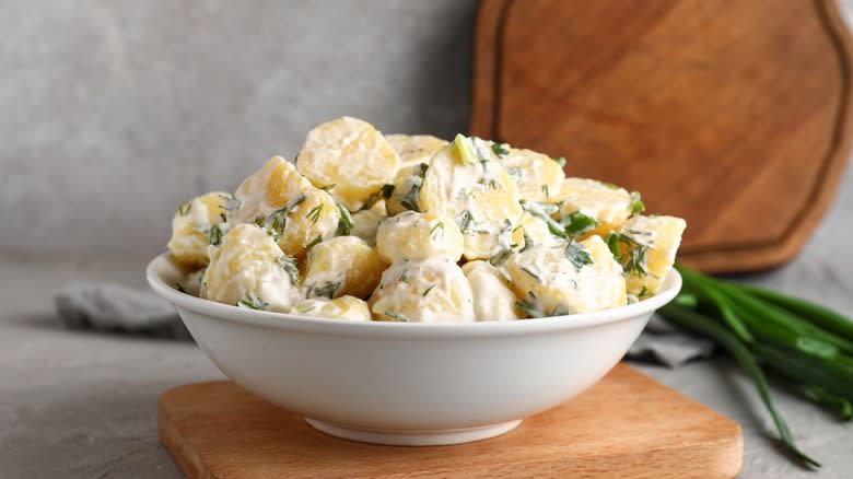 Bowl of potato salad