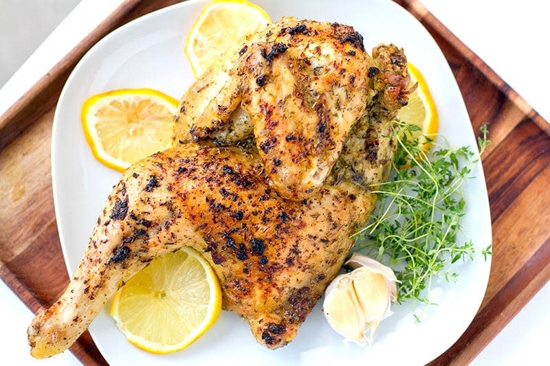 Greek chicken oregano is among the homemade menu items offered at the Grecian Festival this weekend at Holy Trinity Greek Orthodox Church in Canton.