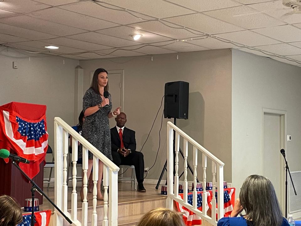 Nikki Fried spoke at the Democratic Women's Club of Florida Saturday morning in Rockledge.