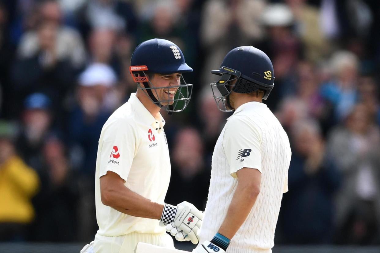 Malan congratulates Cook on his double-century: Getty Images