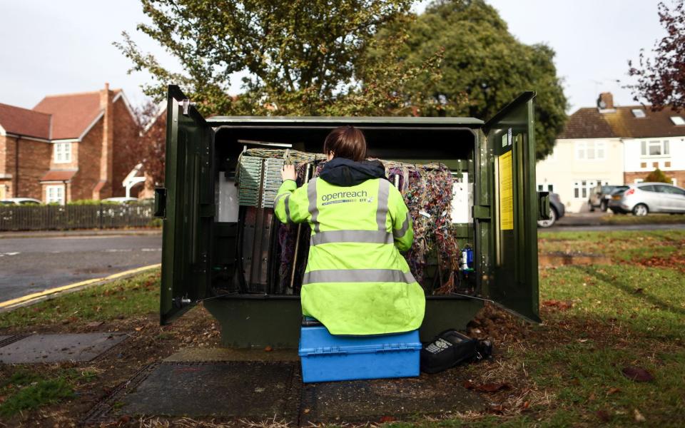 BT openreach strike - Chris Ratcliffe/Bloomberg