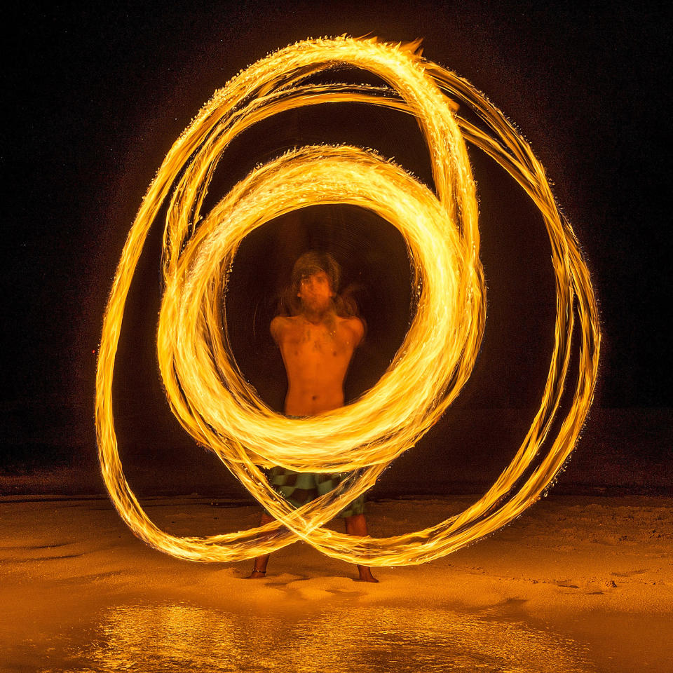 Fire dancer