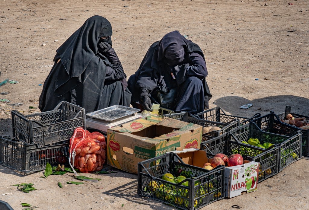 Women and children are under threat of violence at al-Hol  (Bel Trew)