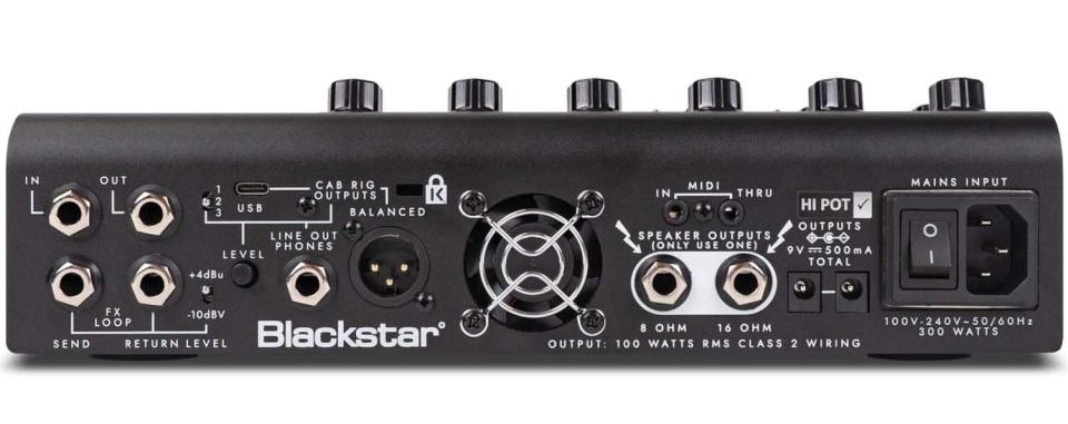 The Blackstar Amped 3 is a 100-watt floorboard guitar amp with three channels, each with two voicings