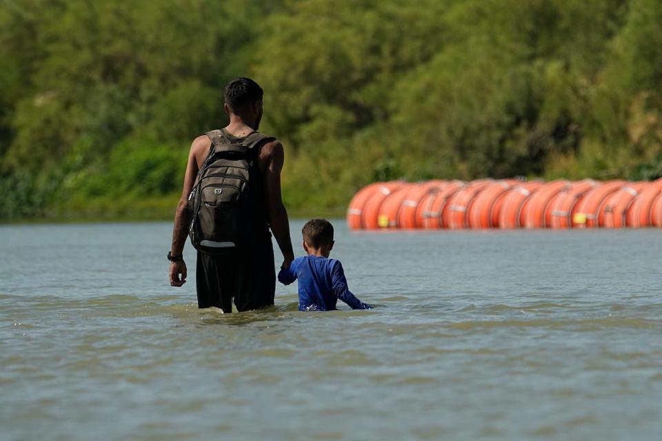 On Wednesday, Mayor Eric Adams tried to walk back remarks in which he referred to migrants as “excellent swimmers”. (Copyright 2023 The Associated Press. All rights reserved)