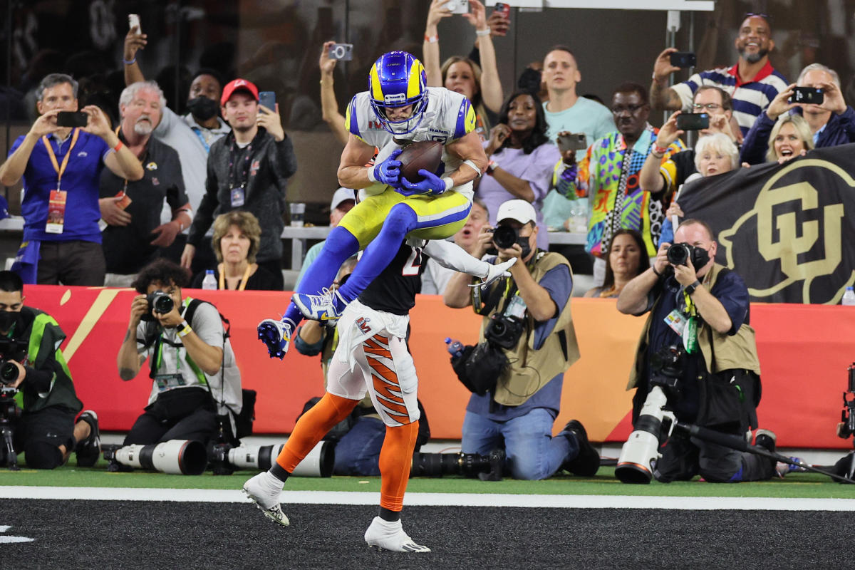 Cooper Kupp Los Angeles Rams Autographed 16 x 20 Super Bowl LVI Champions  Game-Winning Touchdown Catch Photograph