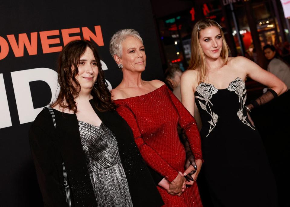 Ruby Guest, Jamie Lee Curtis and Annie Guest (AFP via Getty Images)