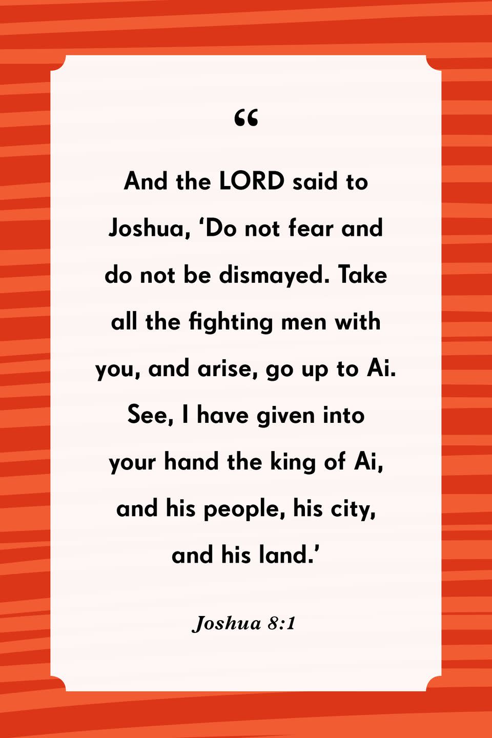 12) Joshua 8:1