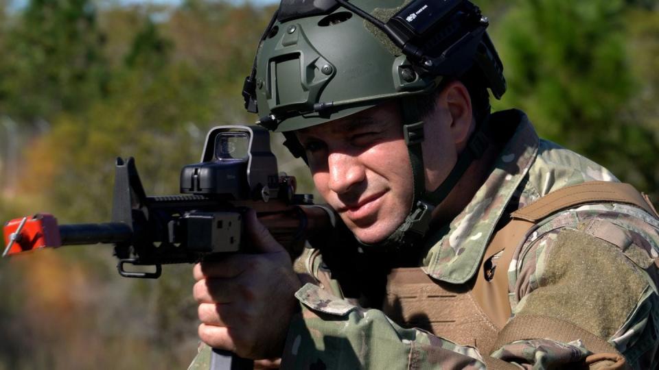 SIMRES is a recently developed shooting simulation technology for force on force training developed by Lockheed Martin. (Lockheed Martin)