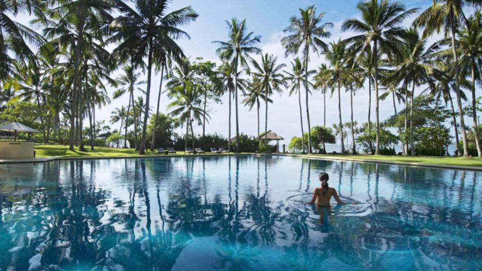 pool at Alila Manggis in Bali