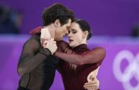 Figure Skating - Pyeongchang 2018 Winter Olympics - Ice Dance free dance competition final - Gangneung, South Korea - February 20, 2018 - Tessa Virtue and Scott Moir of Canada perform. REUTERS/Lucy Nicholson
