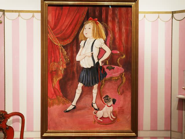 <p>Spencer Platt/Getty</p> A portrait by illustrator and writer Hilary Knight of the children's book character Eloise.