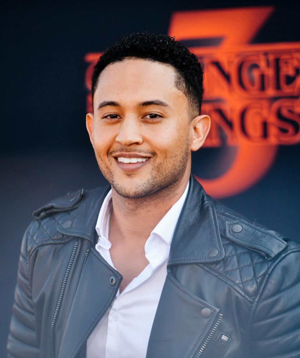 Tahj Mowry attends the premiere of the third season of Netflix's "Stranger Things" in 2019
