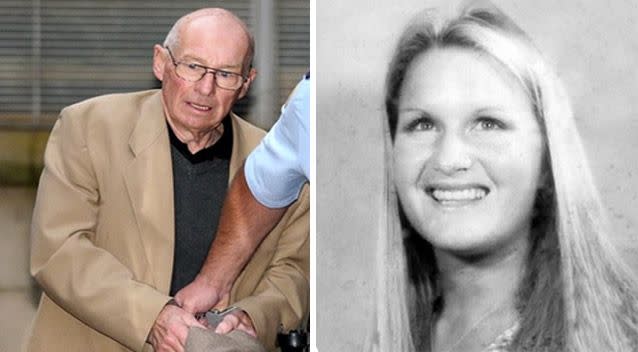 Lyn Woodward (right) allegedly planned to give a crucial testimony against former NSW detective Roger Rogerson (left) who was accused of killing drug dealer Warren Lanfranchi in 1982, when she vanished. Pictures: 7 News/Supplied