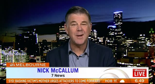 It's a time-honoured tradition, says Nick McCallum. Source: Sunrise