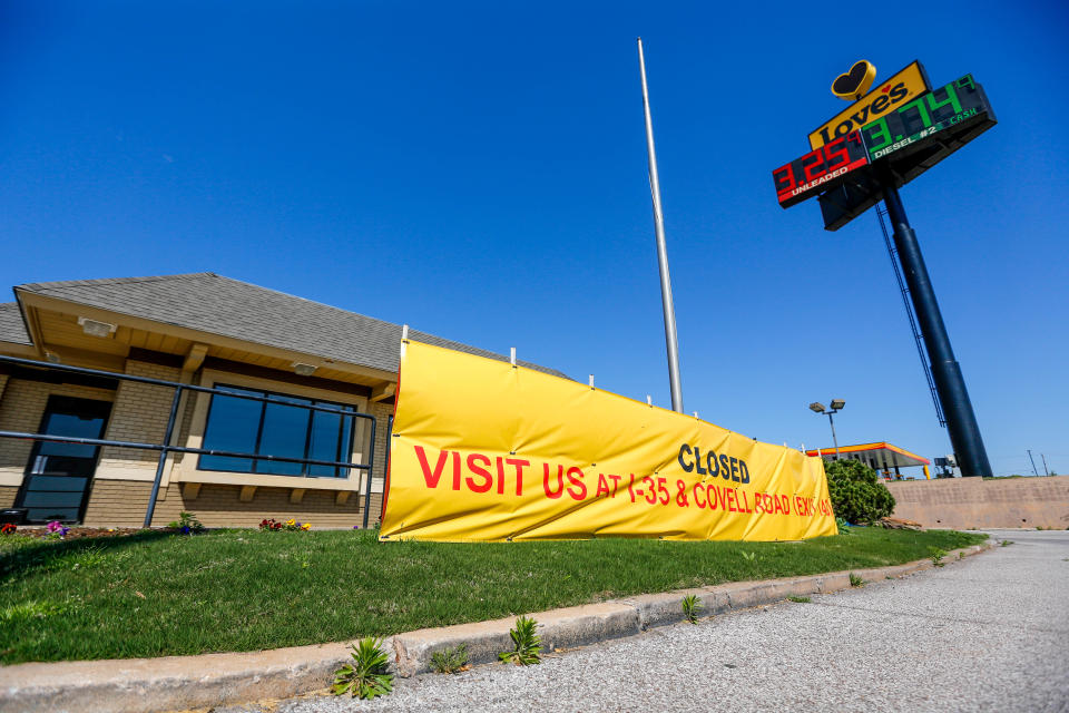 The McDonald's and Love's Travel Center at NW 122 and Interstate 35 recently closed, and a new Love's is set to be built.