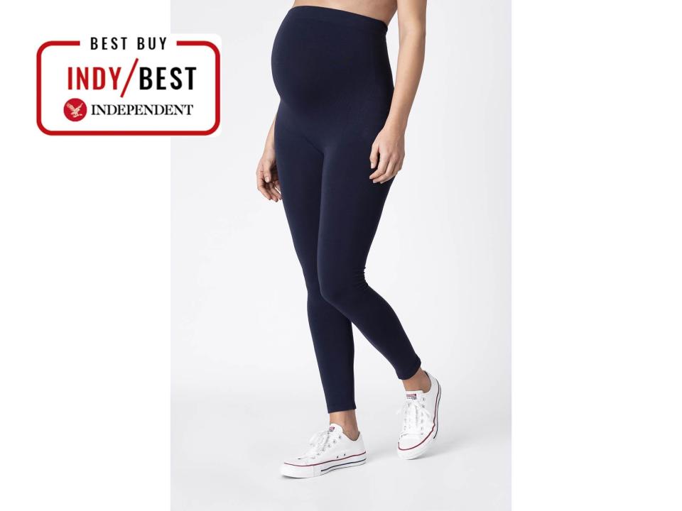 When pregnant, you'll want gym legging that stretches with your bump and won't sag (The Independent)