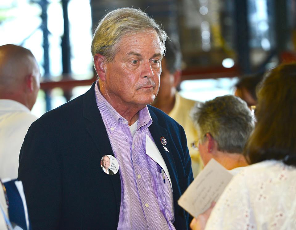 U.S. Rep. Ralph Norman, R-5th District SC, shown at a town hall meeting at RJ Rockers Brewing in downtown Spartanburg on Aug. 31, 2021, is among 20 Republicans in the House of Representatives who have declined to support Kevin McCarthy as House speaker.