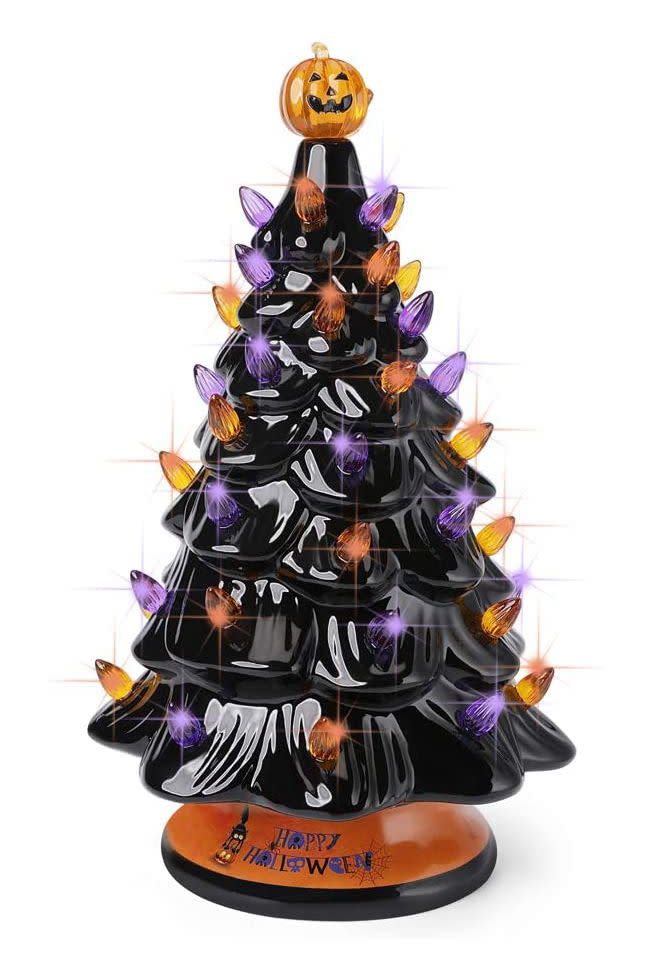 Binoster Ceramic Halloween Tree