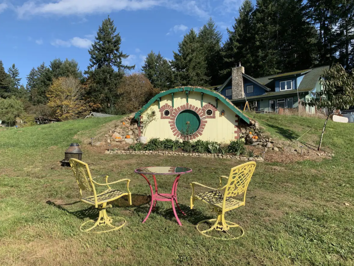 Cozy Hobbit House Exterior