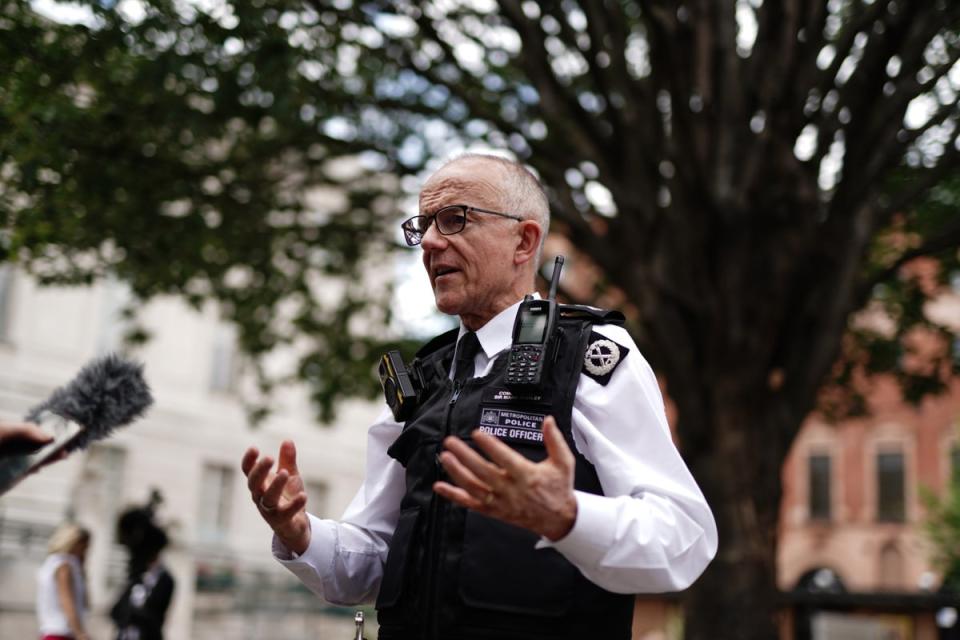 Metropolitan Police Commissioner Sir Mark Rowley (Jordan Pettitt/PA) (PA Wire)