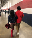 <p>Ervin was on hand to support Biles as she was named the first ever <a rel="nofollow noopener" href="http://olympics.nbcsports.com/2017/12/10/simone-biles-becomes-honorary-houston-texans-cheerleader/" target="_blank" data-ylk="slk:honorary cheerleader;elm:context_link;itc:0;sec:content-canvas" class="link ">honorary cheerleader</a> for the NFL’s Houston Texans. He was <a rel="nofollow noopener" href="https://www.instagram.com/p/BcicDkalB4T/?hl=en&taken-by=staceyervinjr" target="_blank" data-ylk="slk:really proud;elm:context_link;itc:0;sec:content-canvas" class="link ">really proud</a>. (Photo: <a rel="nofollow noopener" href="https://www.instagram.com/p/Bcis5luloCU/?hl=en&taken-by=simonebiles" target="_blank" data-ylk="slk:Simone Biles via Instagram;elm:context_link;itc:0;sec:content-canvas" class="link ">Simone Biles via Instagram</a>) </p>