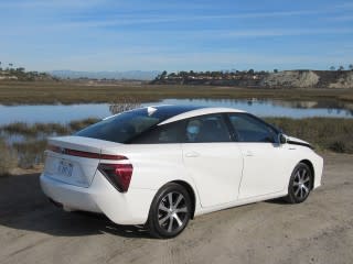 2016 Toyota Mirai hydrogen fuel-cell car, Newport Beach, CA, Nov 2014