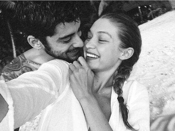 Zayn Malik and Gigi Hadid. Credit: Gigi Hadid/Instagram