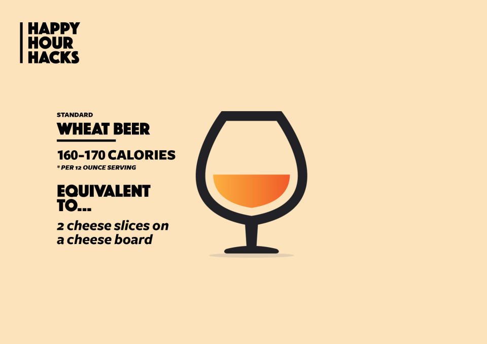 Swap your beer for two slices of cheese. (Image: Quinn Lemmers for Yahoo Beauty)