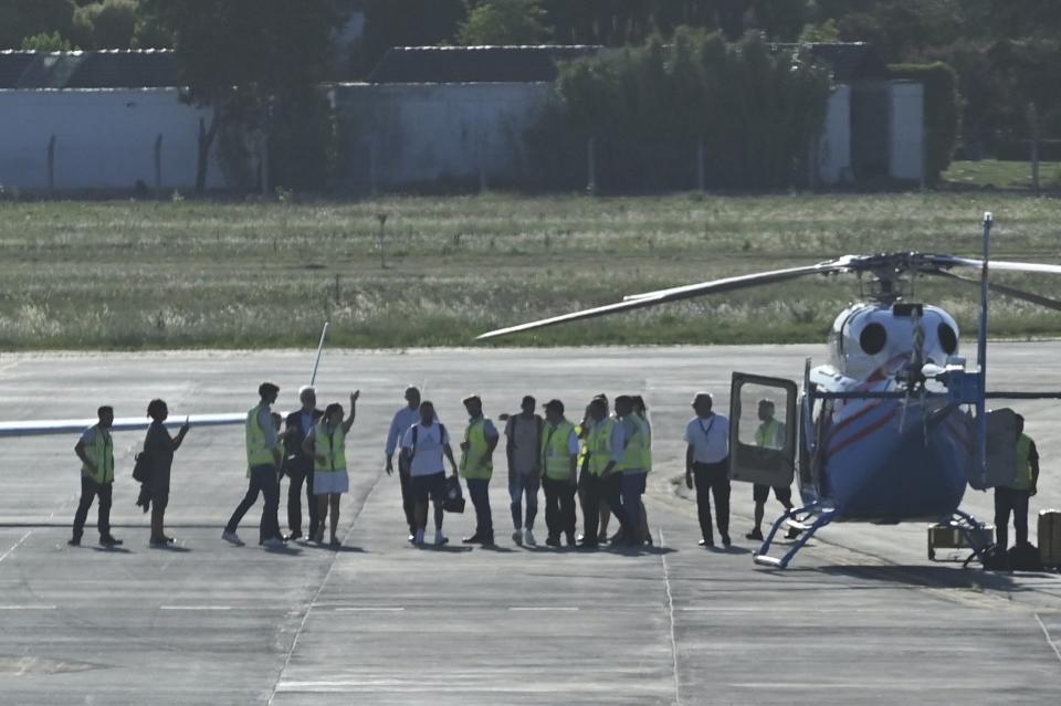 Lionel Messi llegó a Rosario junto a Ángel Di María y Paulo Dybala.