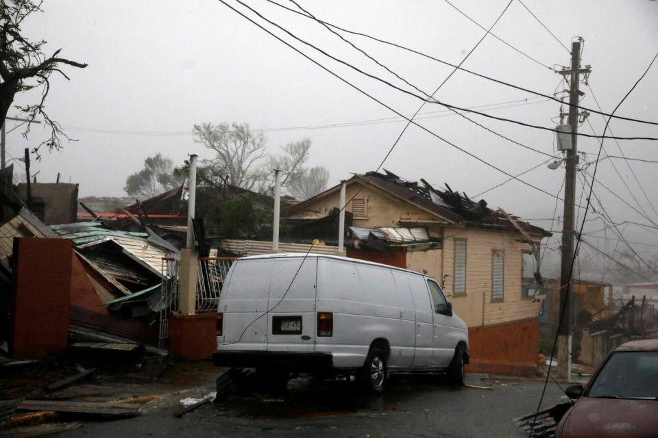 Damage is seen in Guayama, Puerto Rico.&nbsp;