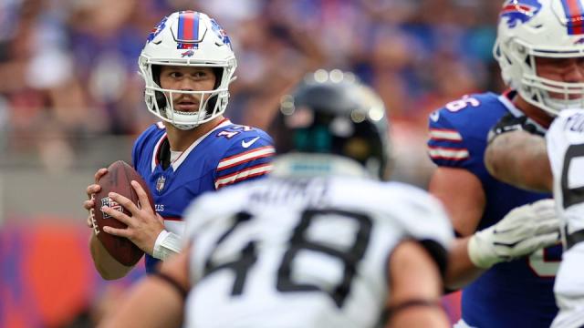 Fans flock to Highmark Stadium for the Bills' Blue and Red