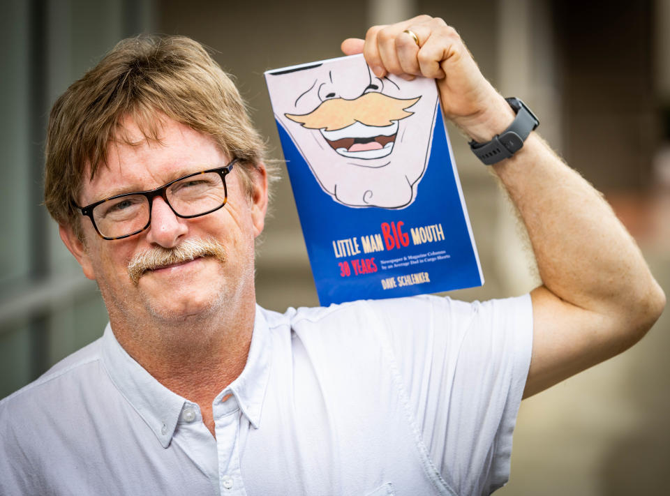 Dave Schlenker and his new book.