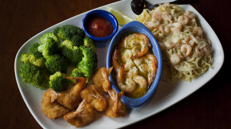 Shrimp combo at Red Lobster
