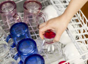 <body> <p>Add a teaspoon of bleach to your dishwasher load to <a rel="nofollow noopener" href=" http://www.bobvila.com/articles/homemade-dish-soap/?bv=yahoo" target="_blank" data-ylk="slk:restore shine and sparkle;elm:context_link;itc:0;sec:content-canvas" class="link ">restore shine and sparkle</a> to your glassware. No dishwasher? No problem, simply soak glasses in a solution of one part bleach to four parts water for a few minutes, then wash and rinse well.</p> <p><strong>Related: <a rel="nofollow noopener" href=" http://www.bobvila.com/how-to-clean-a-hat/48612-over-a-dozen-things-you-didn-t-know-you-could-clean-in-the-dishwasher/slideshows?bv=yahoo" target="_blank" data-ylk="slk:Over a Dozen Things You Didn't Know You Could Clean in the Dishwasher;elm:context_link;itc:0;sec:content-canvas" class="link ">Over a Dozen Things You Didn't Know You Could Clean in the Dishwasher</a> </strong> </p> </body>