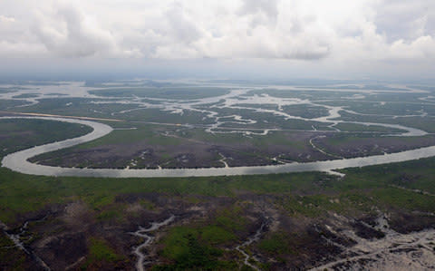 The British missionaries were working with a medical charity in the Niger Delta area - Credit:  PIUS UTOMI EKPEI/AFP