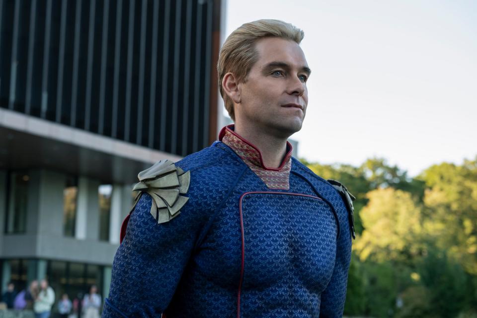 Antony Starr as Homelander on season one, episode eight of "Gen V."