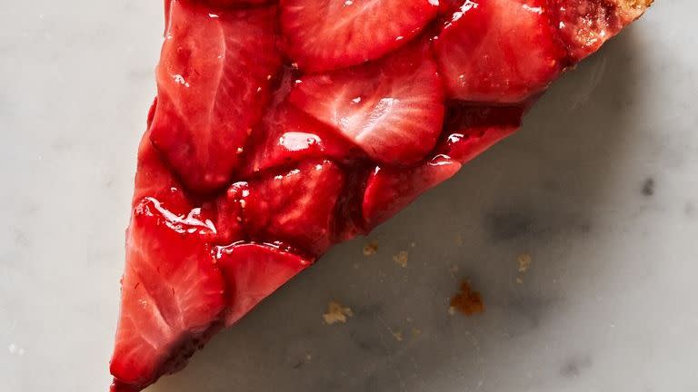 strawberry upside down skillet cake