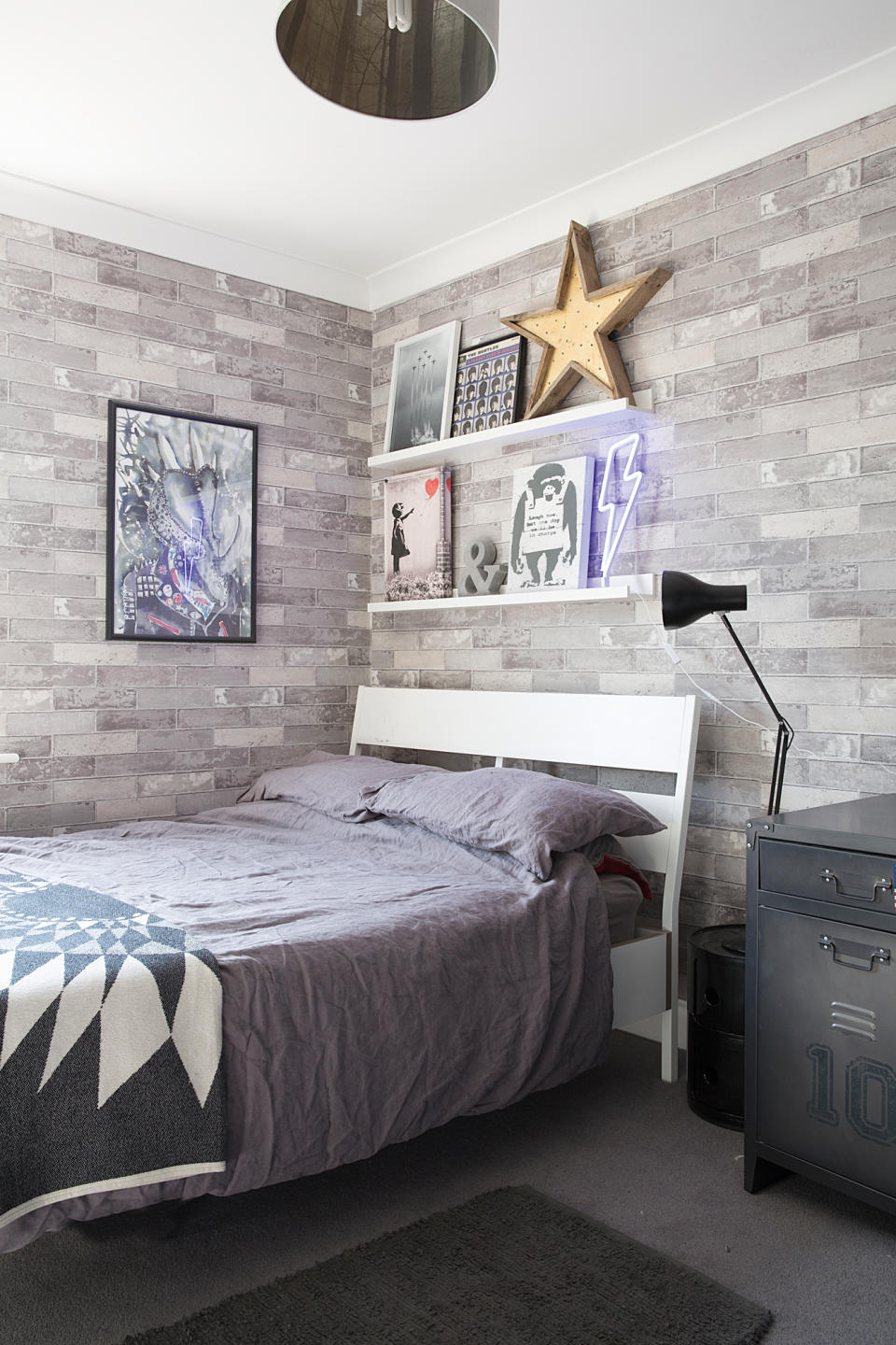 17. Create a cool industrial feel with gray