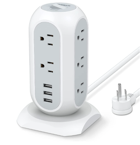 TESSAN Tower Power Strip, cool office supplies