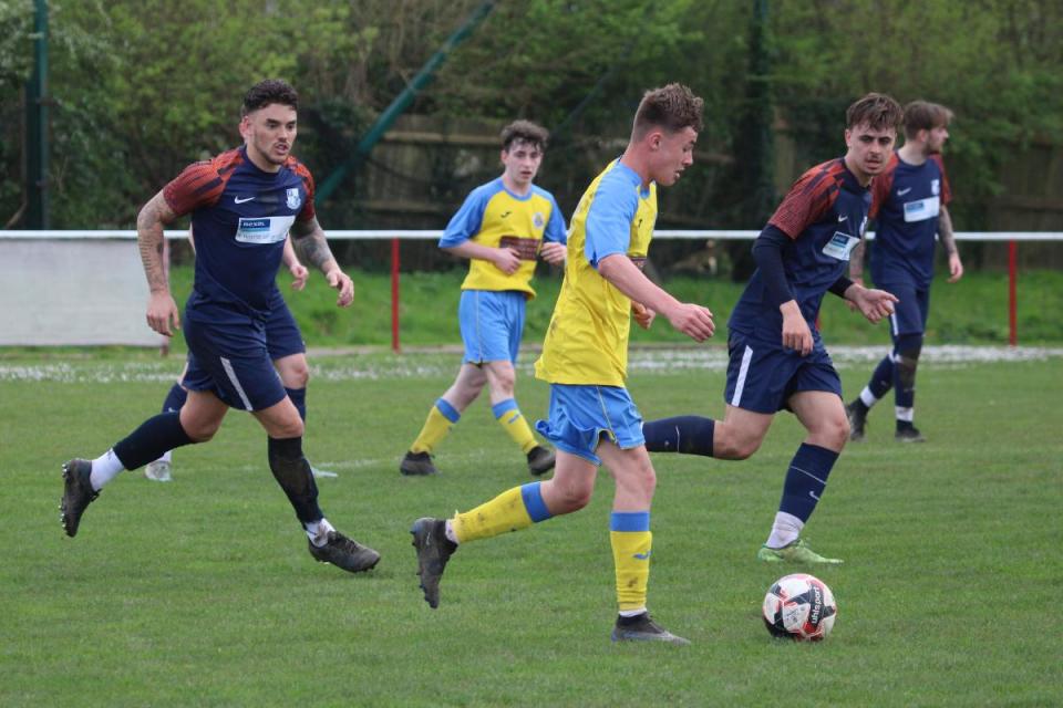 Newport's Sonny Myram in action against Frimley Green earlier this month <i>(Image: Graham Brown)</i>