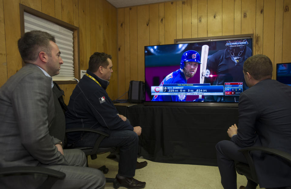 The Cubs might launch their own media network. (AP Photo)